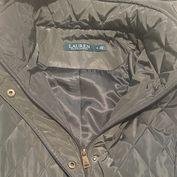 Ralph Lauren Quilted Dark Green Hooded Jacket
